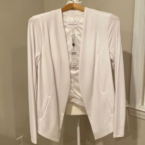 BCBGeneration White Drape Jacket Large